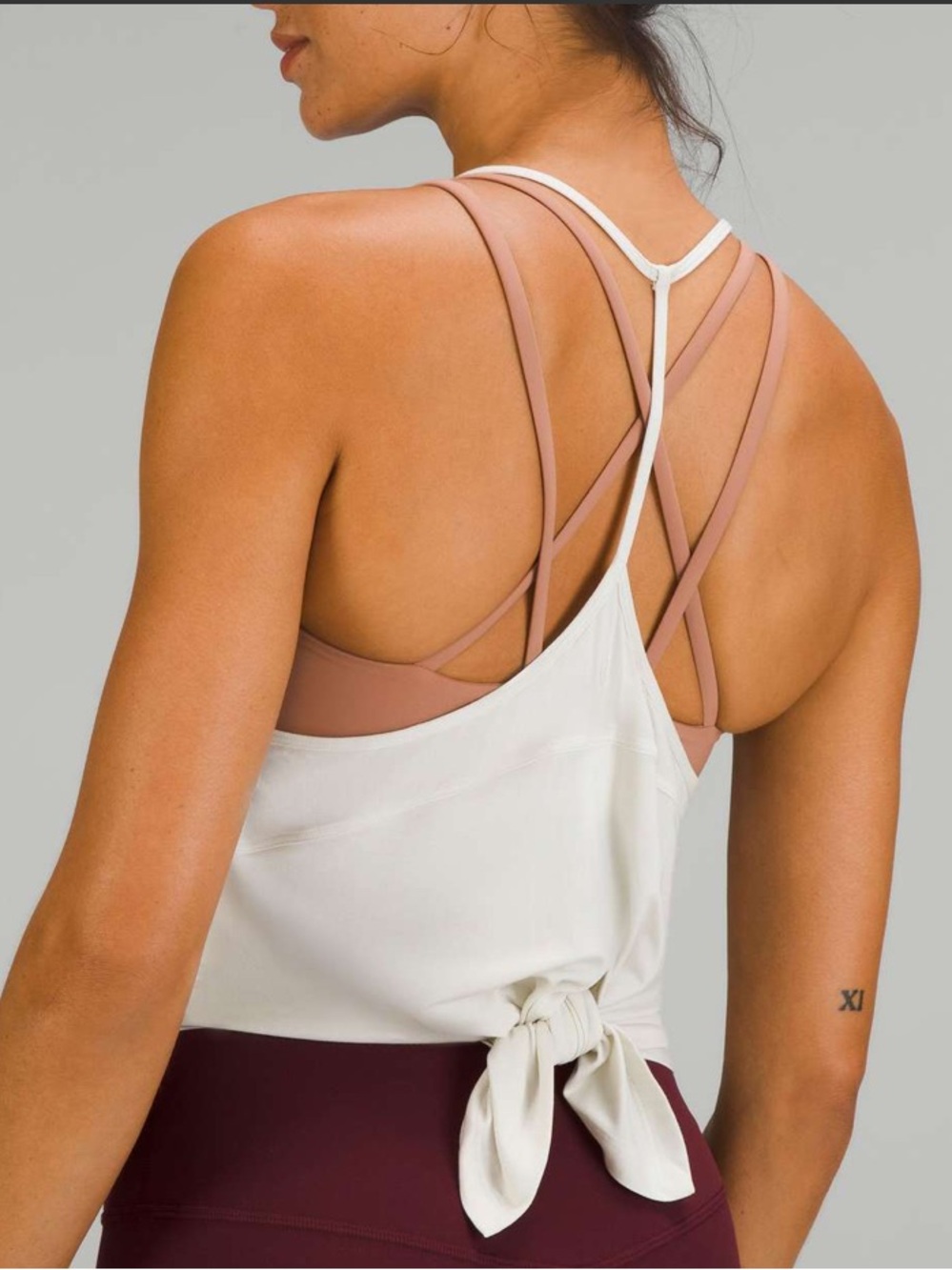 Women’s Lululemon Modal-Silk Yoga Tank Top in Color Bone